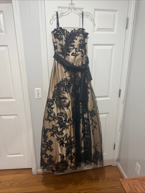 Terani Couture Dresses & Skirts - Terani Couture Gold and Black Embroidered Ball Gown (price is negotiable)